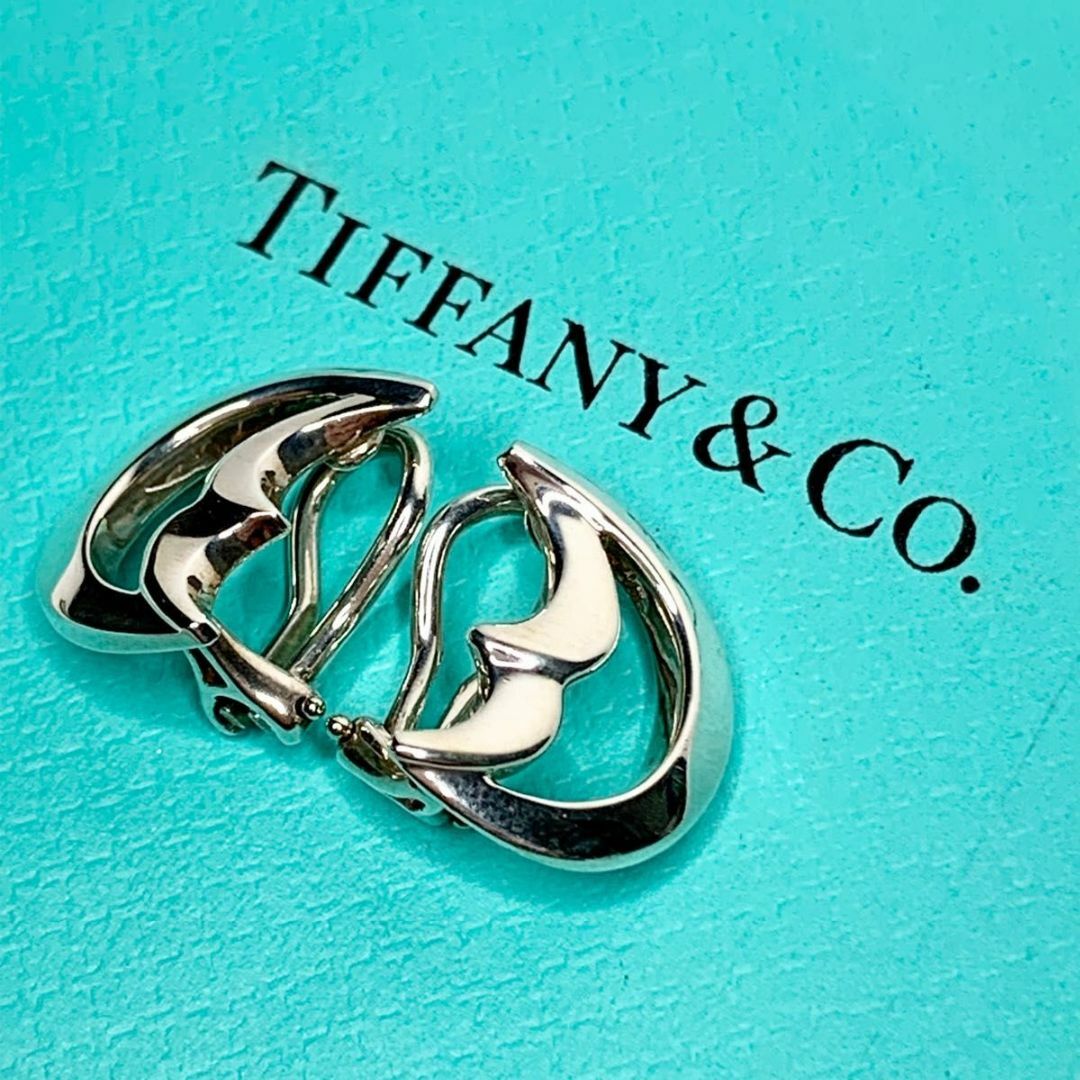 TIFFANY&Co. ティファニー 三日月 ムーン イヤリング シルバー925-