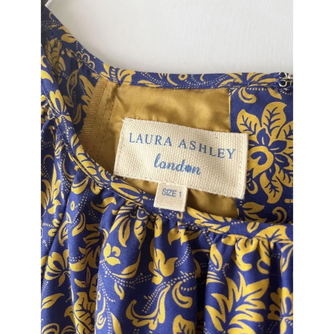 LAURA ASHLEY(ローラアシュレイ)の美品 ローラアシュレイ LAURA ASHLEY London ワンピース ② レディースのワンピース(ひざ丈ワンピース)の商品写真