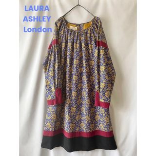 ローラアシュレイ(LAURA ASHLEY)の美品 ローラアシュレイ LAURA ASHLEY London ワンピース ②(ひざ丈ワンピース)