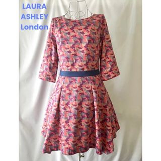 ローラアシュレイ(LAURA ASHLEY)の美品 ローラアシュレイ LAURA ASHLEY London ワンピース ③(ひざ丈ワンピース)