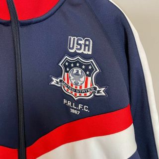 Ralph Lauren - 【人気トラックジャケット、usaバックプリント】POLO