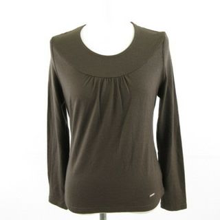 クレージュ(Courreges)のクレージュ courreges カットソー ニット 長袖 茶 38 *A647(カットソー(長袖/七分))