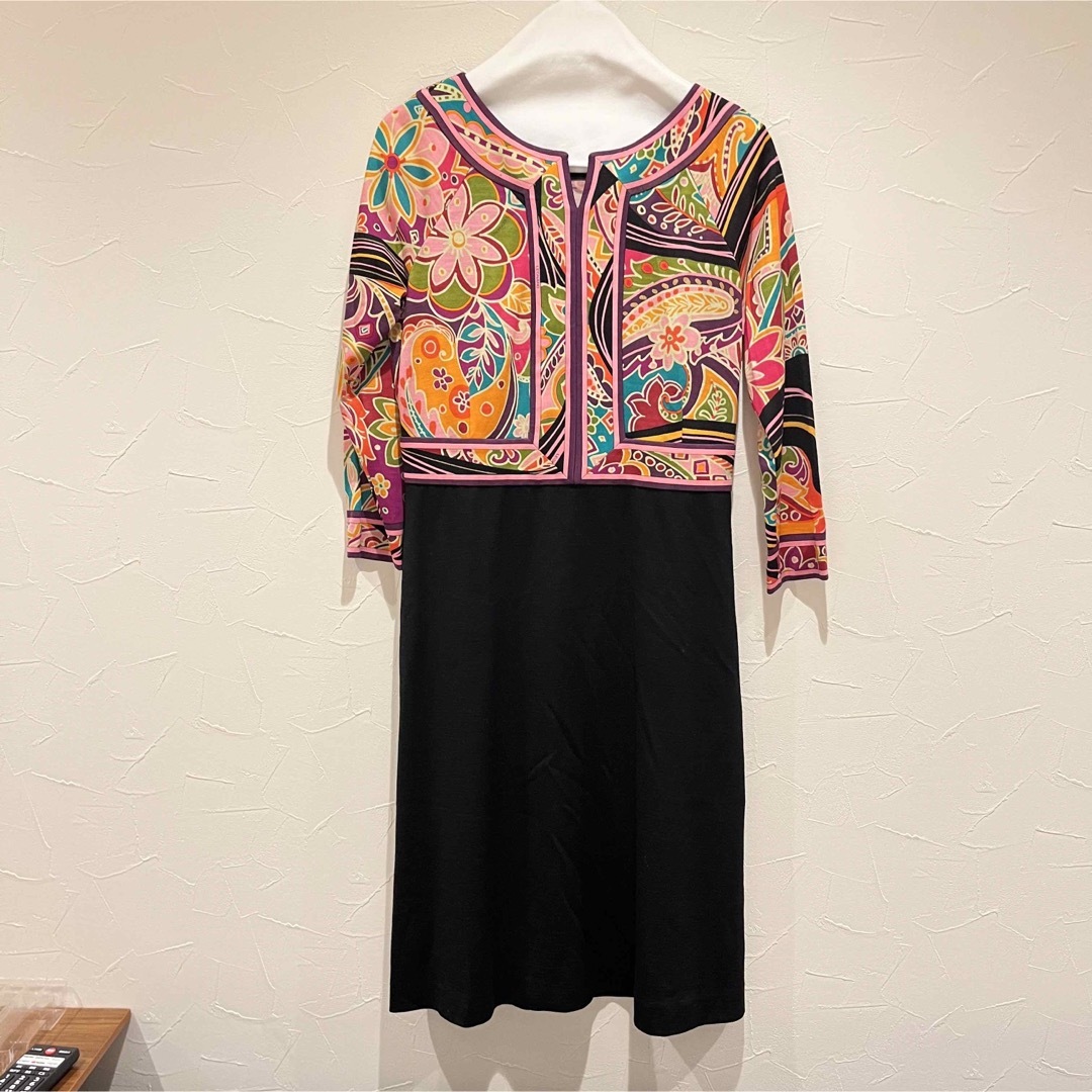 LEONARD レオナール 花柄 フラワープリント ワンピース 美品 - ロング