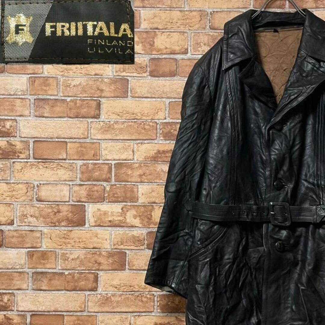 90s~ FRIITALA FINLAND leather Coat コート