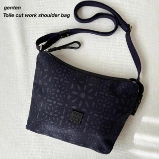 genten - 極美品 ゲンテン トワル・カットワーク ショルダーバッグ 斜 ...