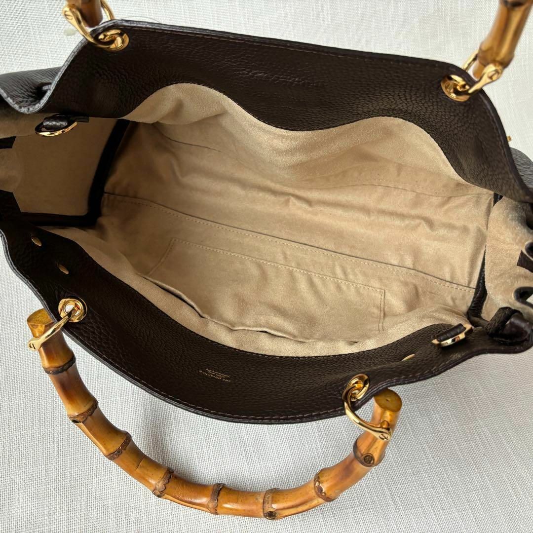 シータパランティカ バンブー レザー 2WAY ショルダー トート バッグ
