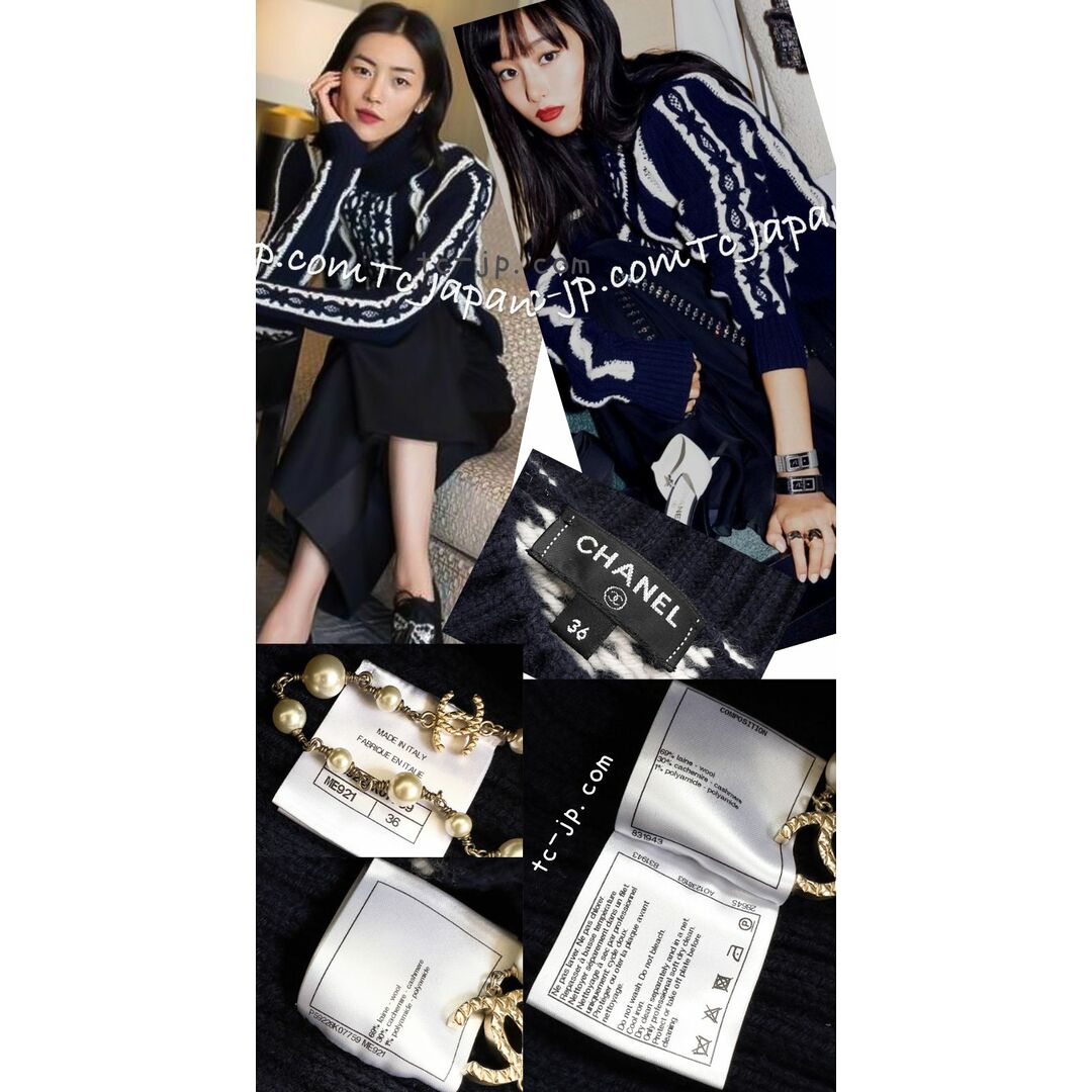 極美品♡ CHANEL カシミヤ　ニット　セーター　トップス　34身幅約42㎝