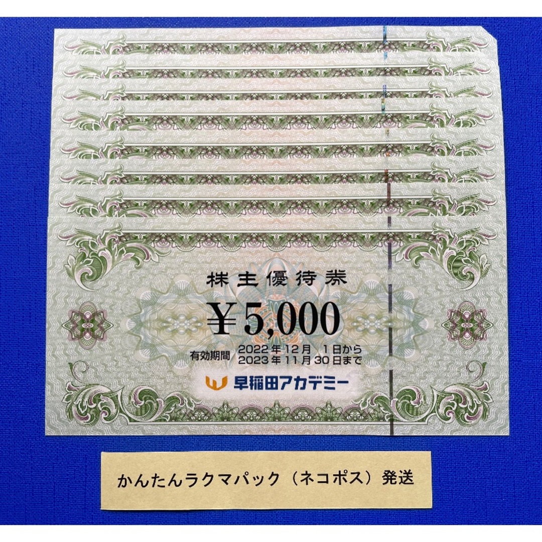 4万円分 早稲田アカデミー 株主優待券-