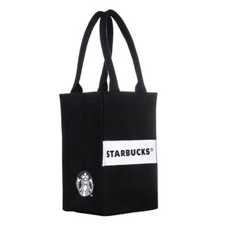 スターバックスコーヒー(Starbucks Coffee)の今週お値引き　スタバ　日本未入荷　セイレーン　帆布ドリンクホルダー ブラック(エコバッグ)