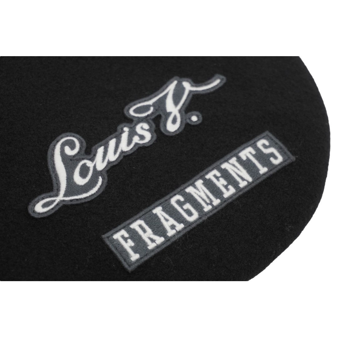 LOUIS VUITTON(ルイヴィトン)のLOUIS VUITTON ルイヴィトン FRAGMENT フラグメント パリストーキョーワッペンベレー帽 M73748 17SS ブラック 美品 中古 55365 レディースの帽子(ハンチング/ベレー帽)の商品写真