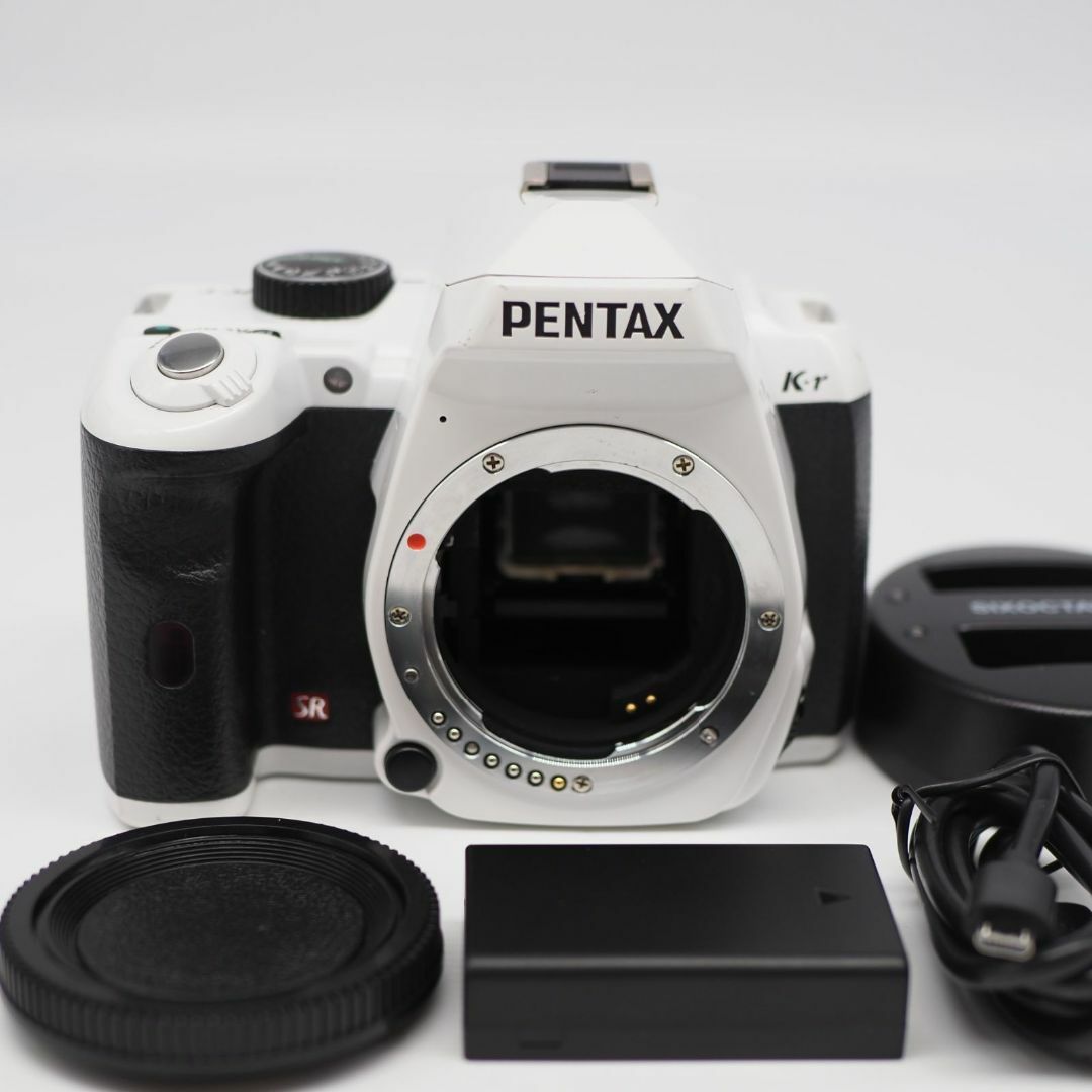 ■14218ショット■ PENTAX K-r ボディ ホワイト ■並品■