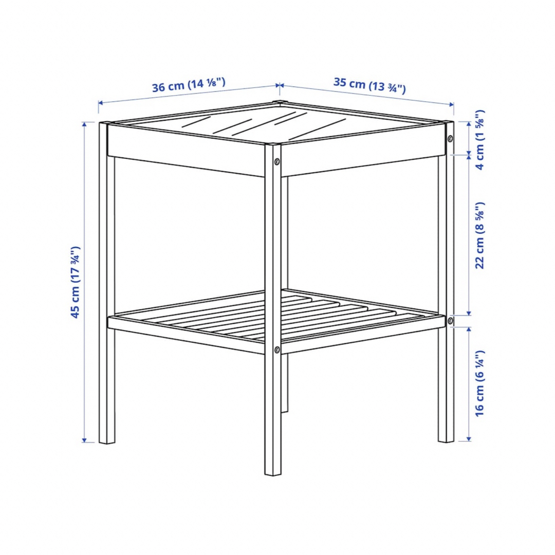 IKEA(イケア)の【大人気】IKEA　NESNA　ネスナ  サイドテーブル   インテリア/住まい/日用品の机/テーブル(コーヒーテーブル/サイドテーブル)の商品写真