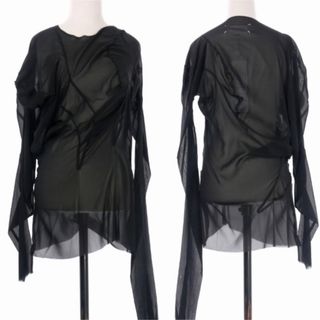 マルタンマルジェラ(Maison Martin Margiela)のmartin margielaメゾンマルジェラ変形アシンメトリーカットソー(カットソー(長袖/七分))