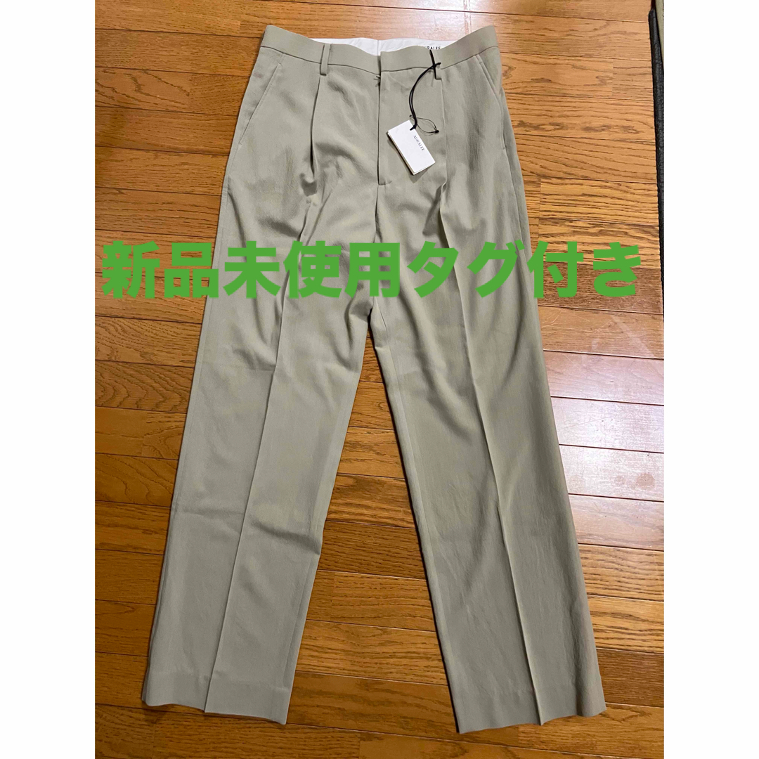 AURALEE オーラリー A9SP06LS LINEN SILK SUMMER TWEED SLACKS リネン シルク サマーツイード スラックス ブラック系 1【新古品】【未使用】