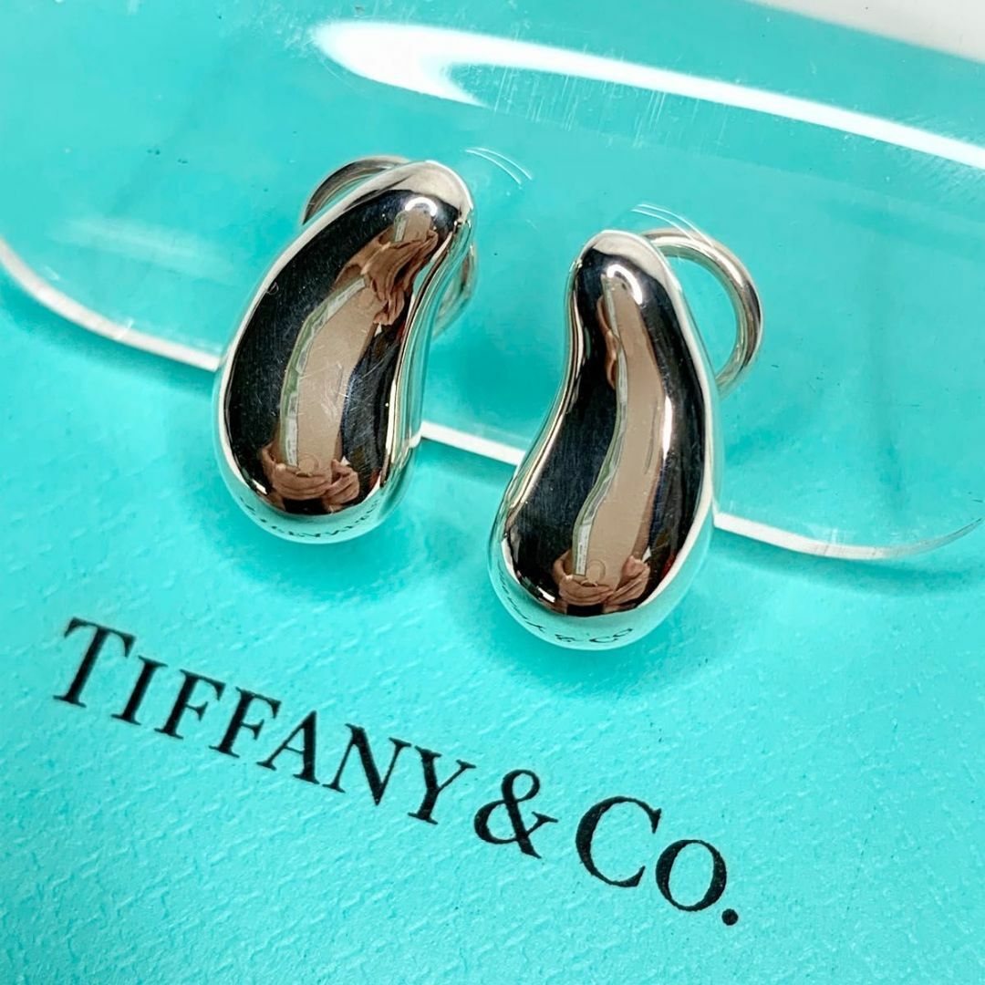 【美品】TIFFANY\u0026Co. ラージ ティアドロップ イヤリング シルバー