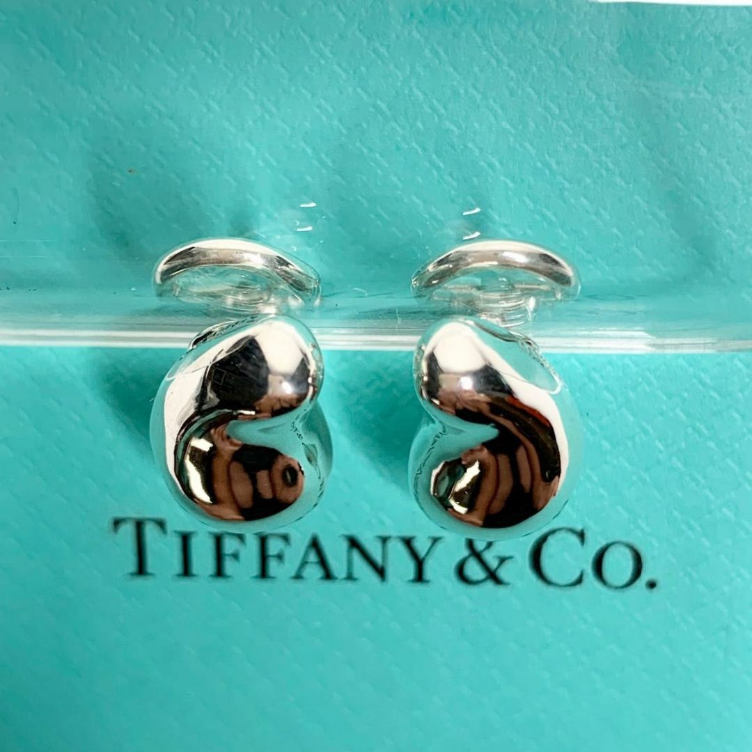 【美品】TIFFANY\u0026Co. ラージ ティアドロップ イヤリング シルバー