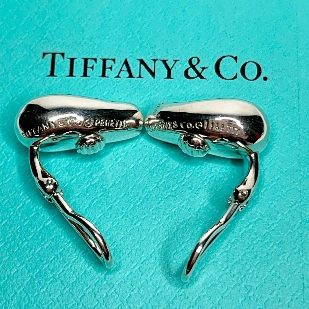 【美品】TIFFANY\u0026Co. ラージ ティアドロップ イヤリング シルバー