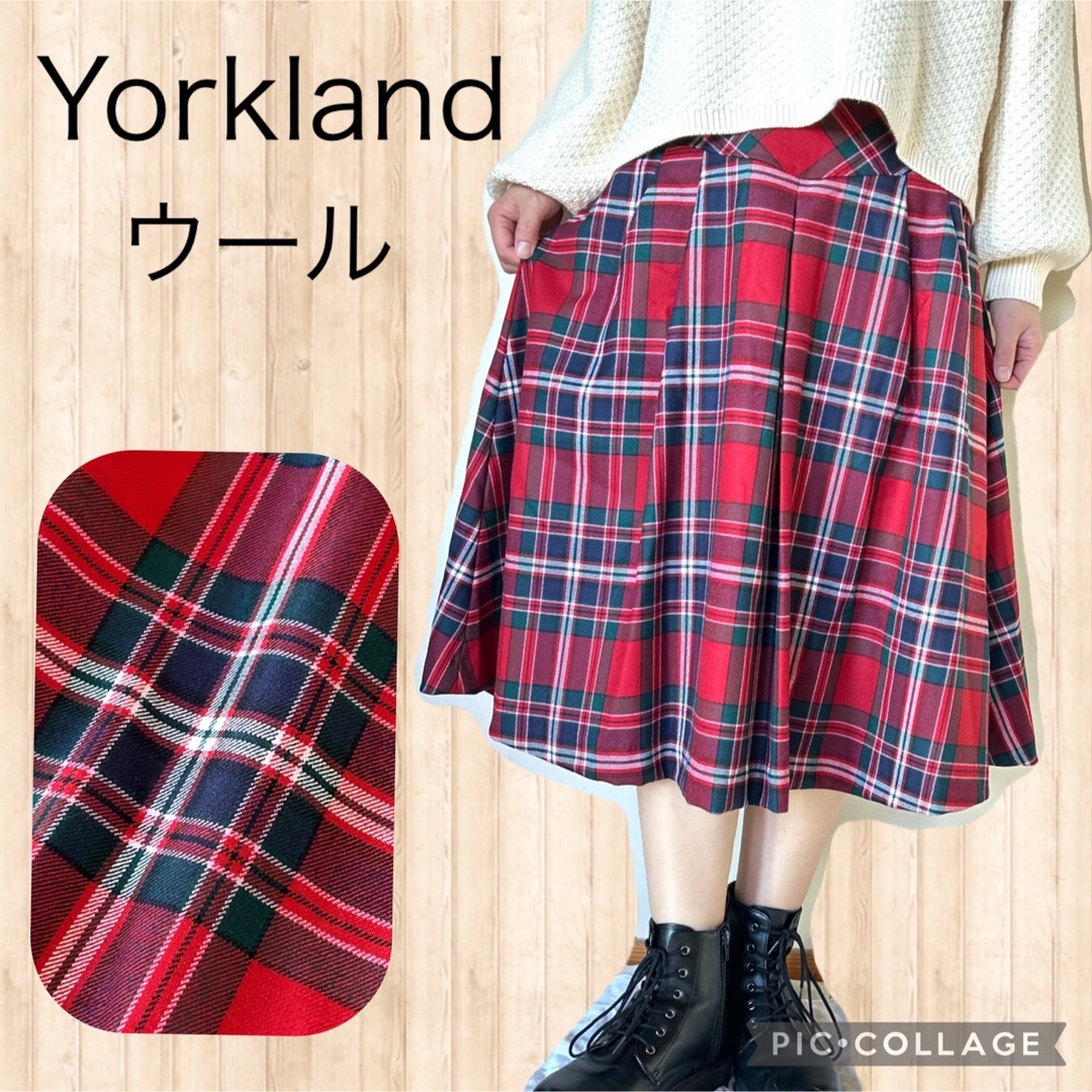 YORK LAND   チェック スカート