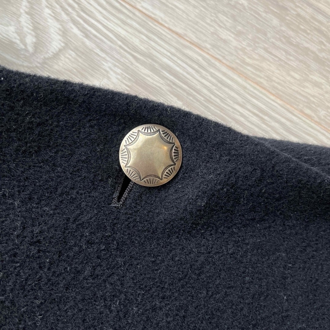 MADISONBLUE(マディソンブルー)のマディソンブルー ポンチョ コート 黒 ブラック バッグ付 レディースのジャケット/アウター(ロングコート)の商品写真