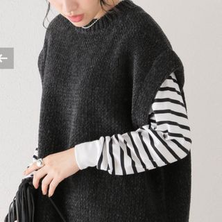 専用タグ付き未使用　ATON WOOL MOLE CREWNECKVEST