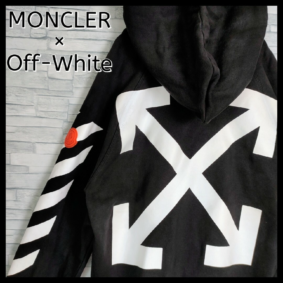 MONCLER モンクレール ロゴワッペン パーカー フーディー ブラック 黒