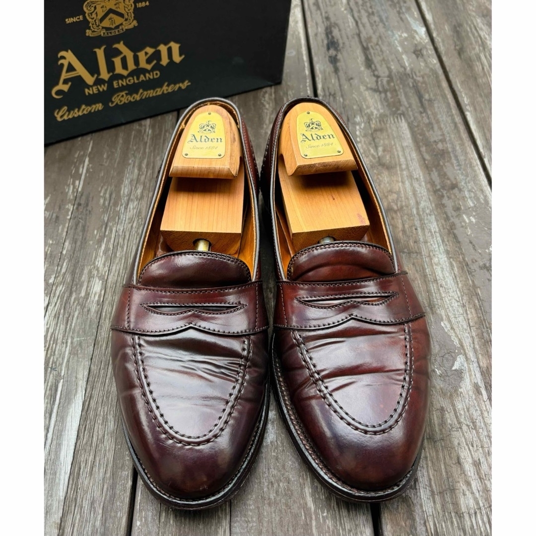 Brooks Brothers(ブルックスブラザース)の★コードバン★オールデン/ALDEN/ペニーローファー/コインローファー/10 メンズの靴/シューズ(ドレス/ビジネス)の商品写真