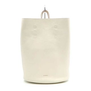 JIL SANDER ジルサンダー White Blossom 2WAYレザーバケットバッグ ホワイト