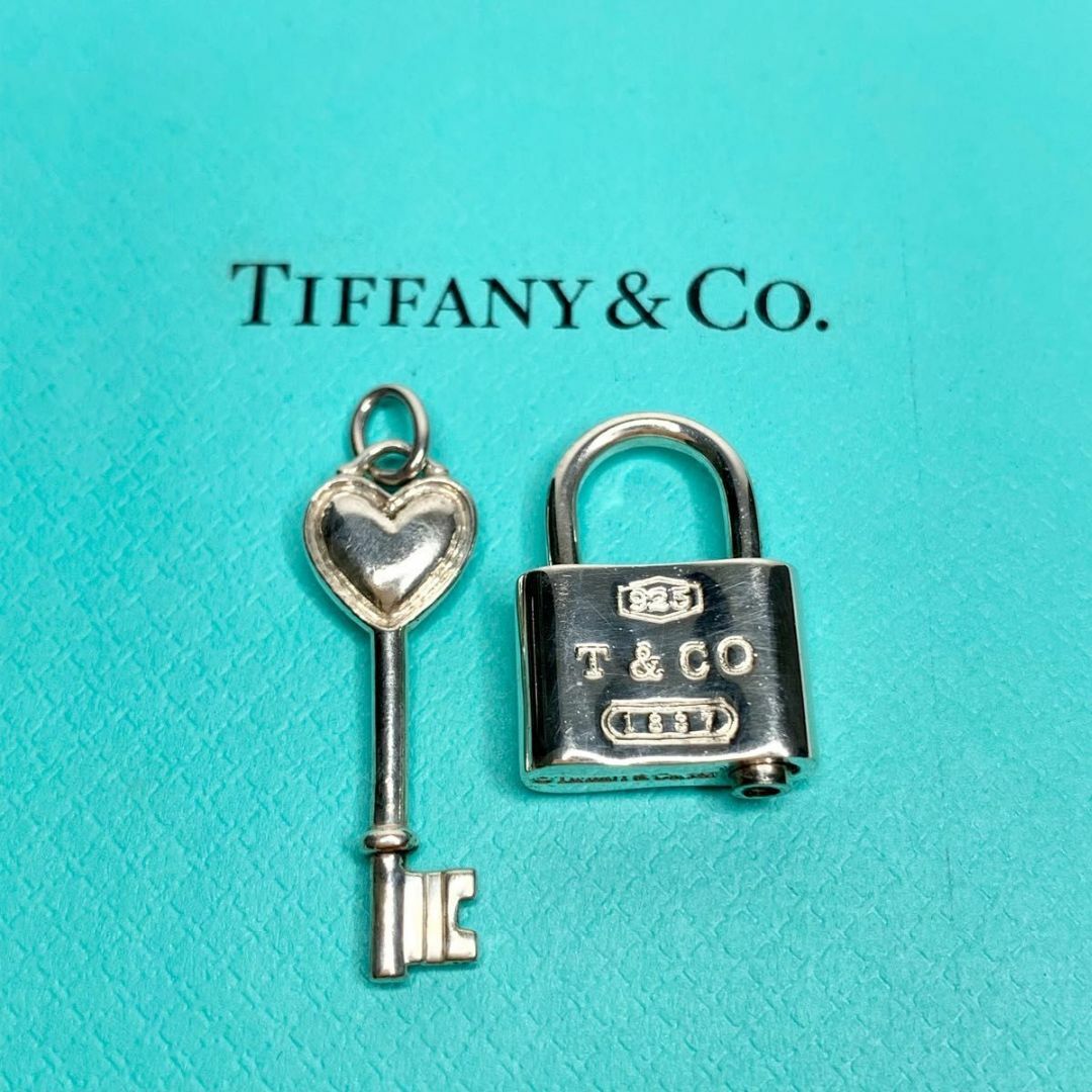 Tiffany 1837 ロック トップ 鍵 ハートキー カデナ シルバー - チャーム