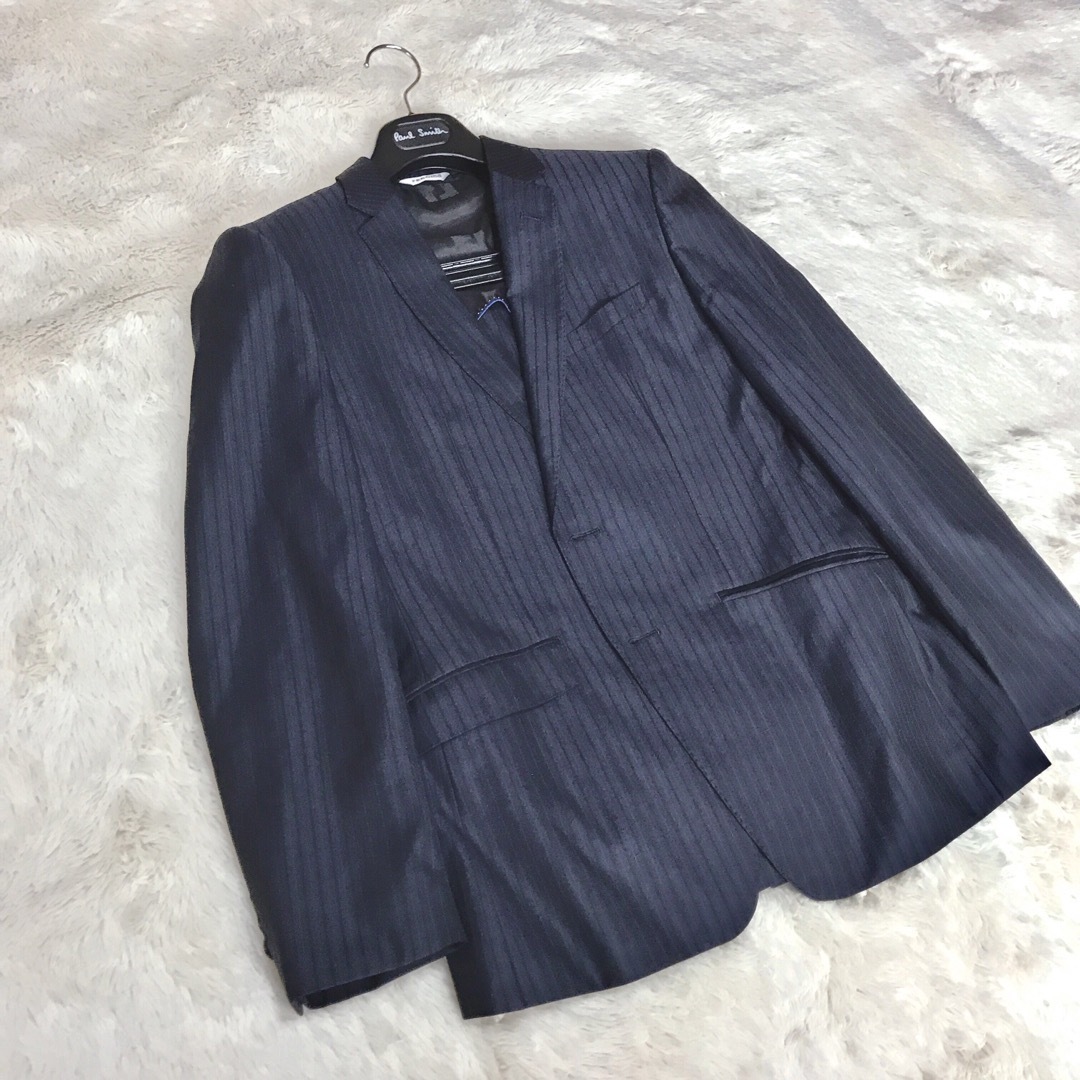 美品 renoma HOMME セットアップ スーツ ジャケット パンツ 紺ブレ 2