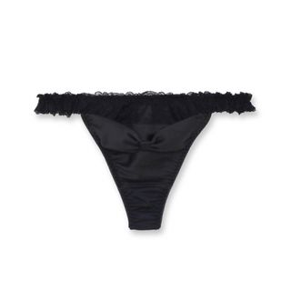 フランデランジェリー(fran de lingerie)の【新品タグ付き】fran de lingerie / ふわ盛（サテン） Tバック(ショーツ)