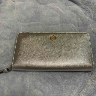 トリーバーチ 長財布 TORYBURCH  ジップ コンチネンタル シルバー