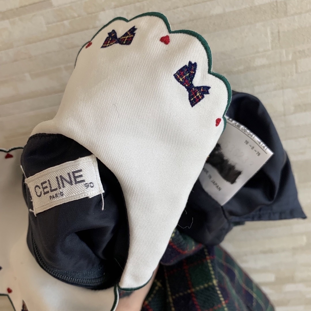 celine(セリーヌ)のCELINE スモッキング チェック ワンピース キッズ/ベビー/マタニティのキッズ服女の子用(90cm~)(ワンピース)の商品写真