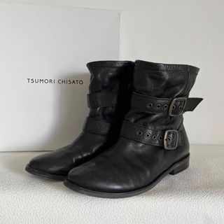 ツモリチサト(TSUMORI CHISATO)のツモリチサト  ハーフブーツ ブラック(ブーツ)