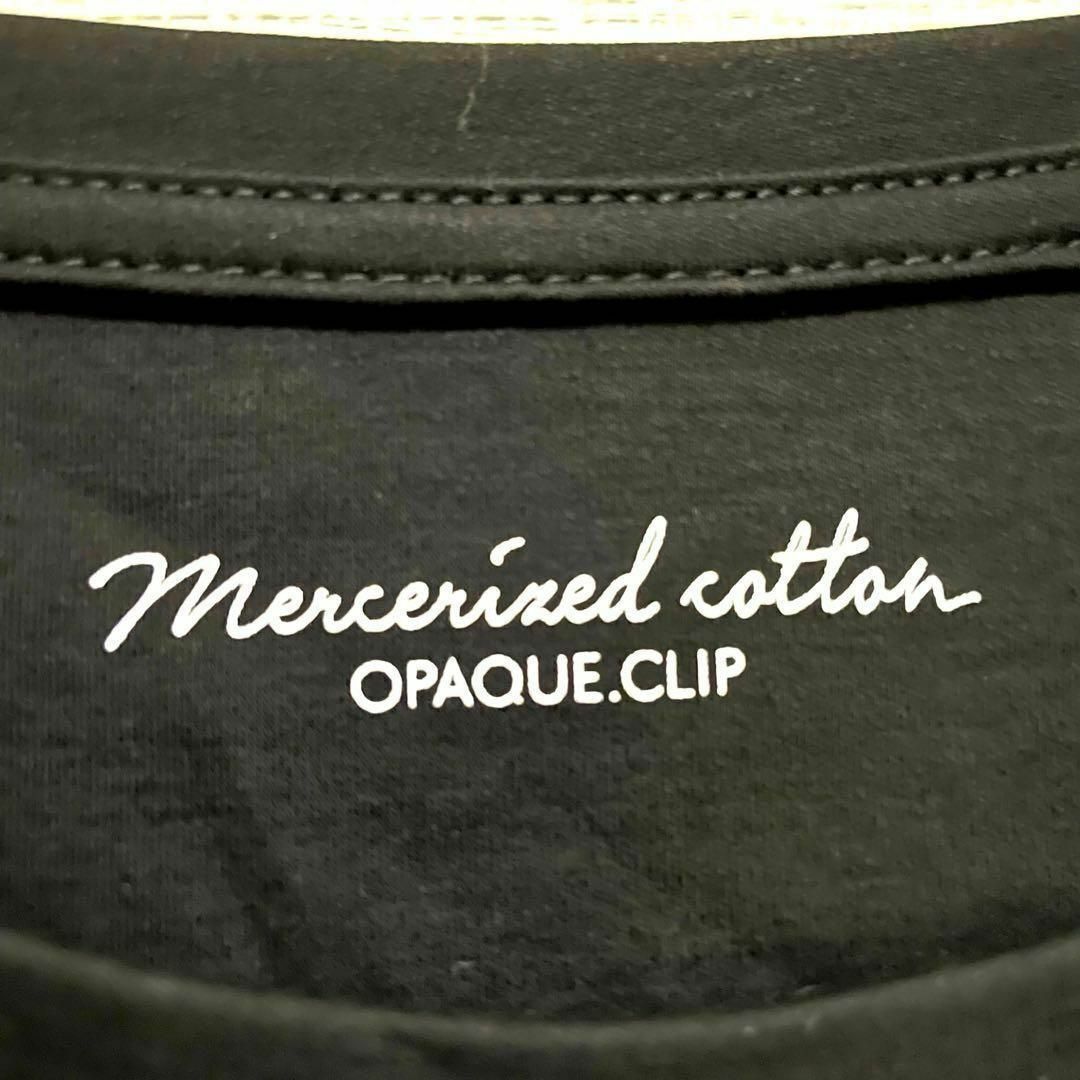 OPAQUE.CLIP(オペークドットクリップ)のK642 オペークドットクリップ Tシャツ 半袖 無地 黒 36 S シンプル レディースのトップス(Tシャツ(半袖/袖なし))の商品写真