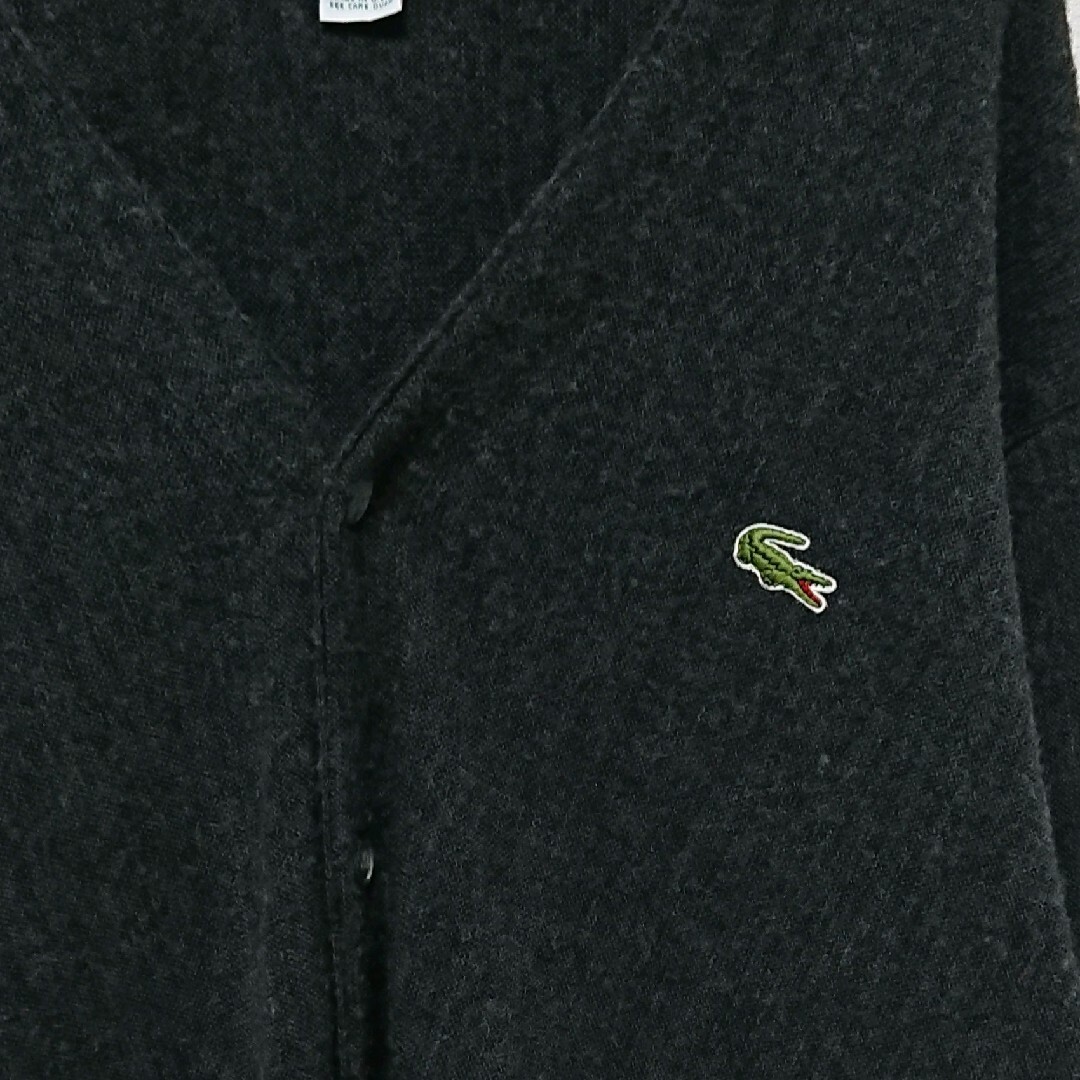 LACOSTE(ラコステ)の希少 アイゾッド ラコステ ワンポイント 刺繍 ロゴ USA製 カーディガン メンズのトップス(カーディガン)の商品写真