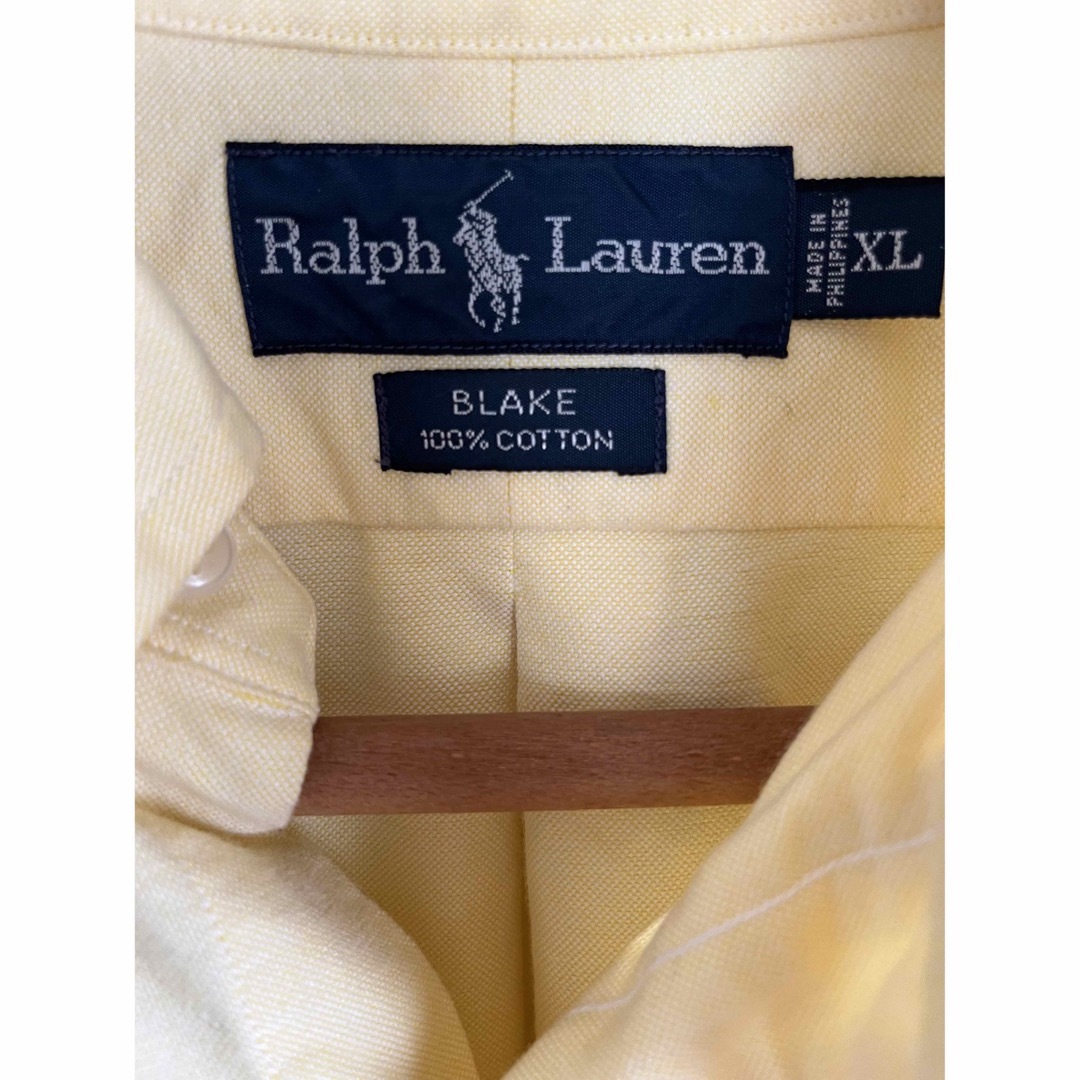 Ralph Lauren(ラルフローレン)のRalph Lauren ラルフローレン シャツ 長袖 イエロー マ刺繍 s メンズのトップス(シャツ)の商品写真