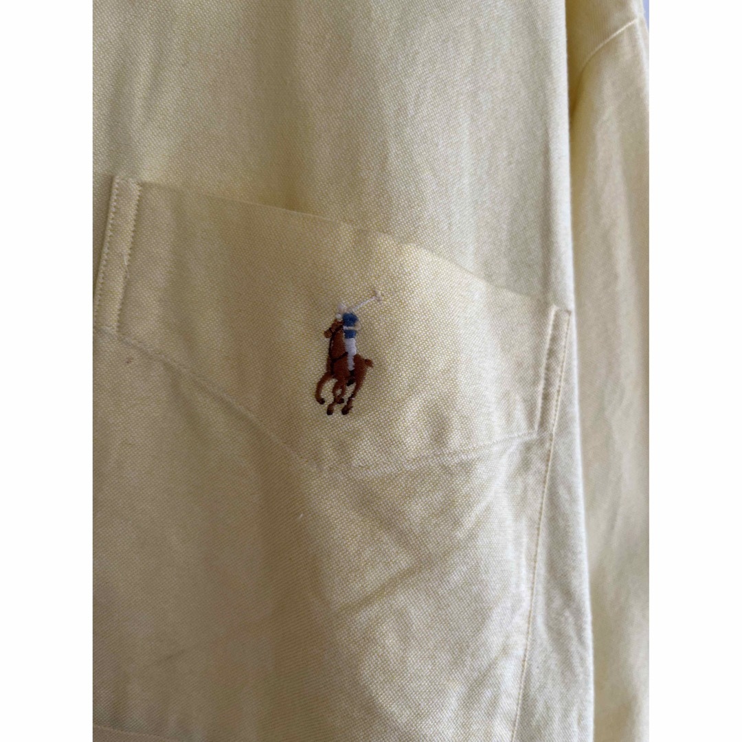 Ralph Lauren(ラルフローレン)のRalph Lauren ラルフローレン シャツ 長袖 イエロー マ刺繍 s メンズのトップス(シャツ)の商品写真