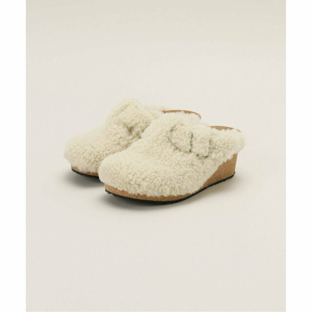 B.C STOCK(ベーセーストック)の【ホワイト】【BIRKENSTOCK / ビルケンシュトック】 FANNY TEDDY レディースの靴/シューズ(スリッポン/モカシン)の商品写真