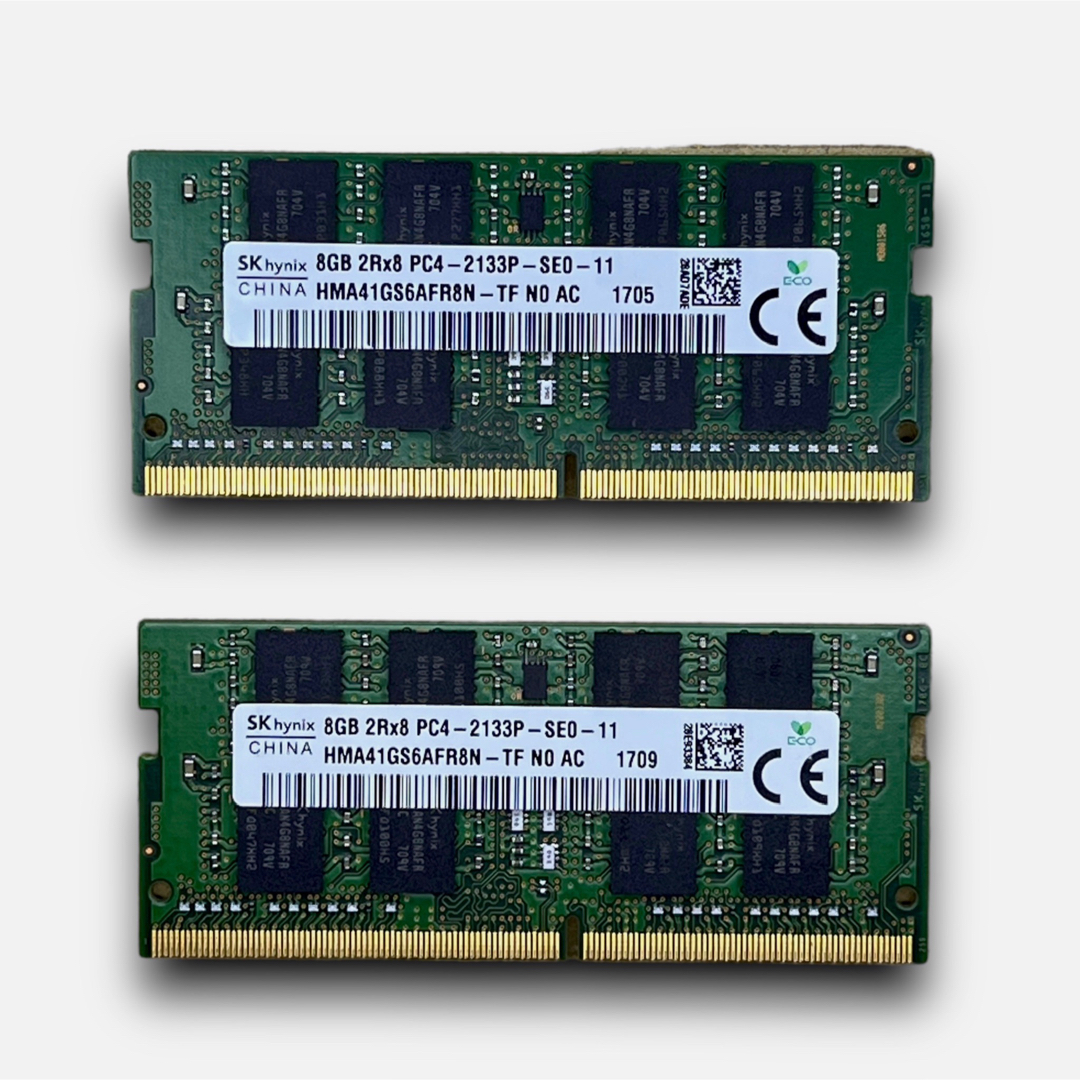 M-008 SK hynix ノートPC用メモリDDR4 PC4-2133Pの通販 by ひろちん ... SK hynix 8GB 2Rx8 PC4-2133P ノートPC用メモリ 2枚