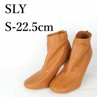 スライ(SLY)のSLY*スライ*ショートブーツ*S-22.5cm*キャメル*B3292(ブーツ)