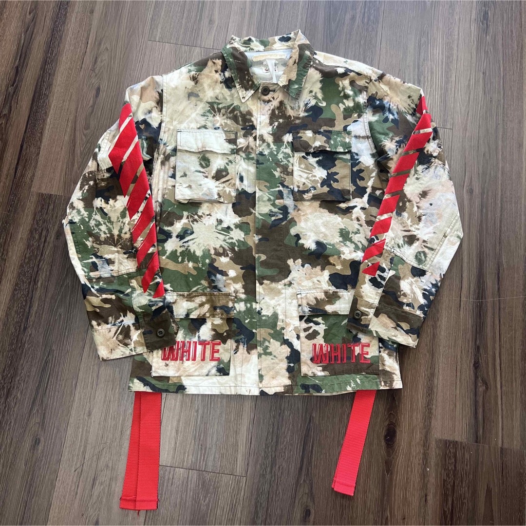 OFF-WHITE - オ OFF-WHITE ミリタリーフィールドジャケット オフ