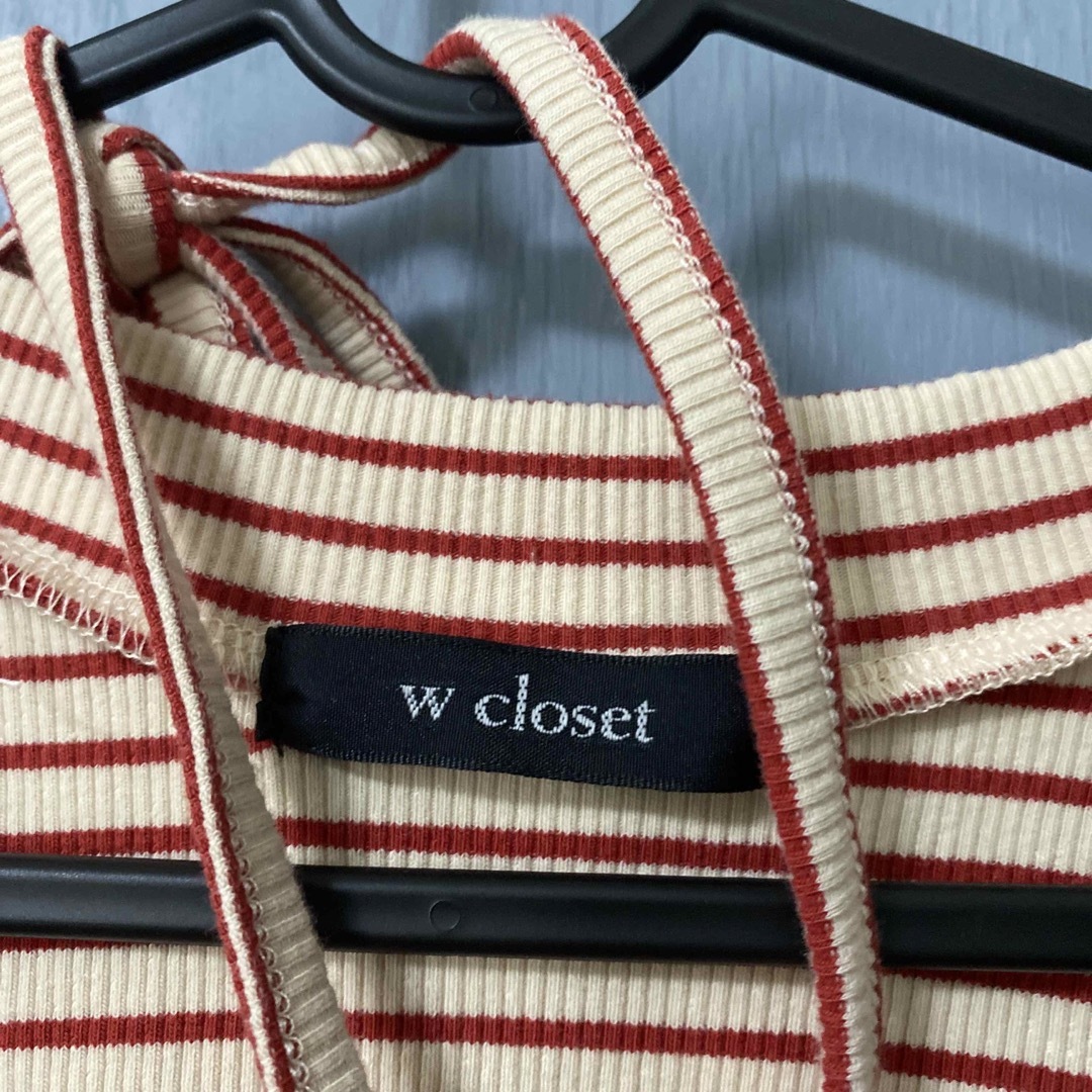 w closet(ダブルクローゼット)のパフスリーブ　Tシャツ レディースのトップス(シャツ/ブラウス(半袖/袖なし))の商品写真