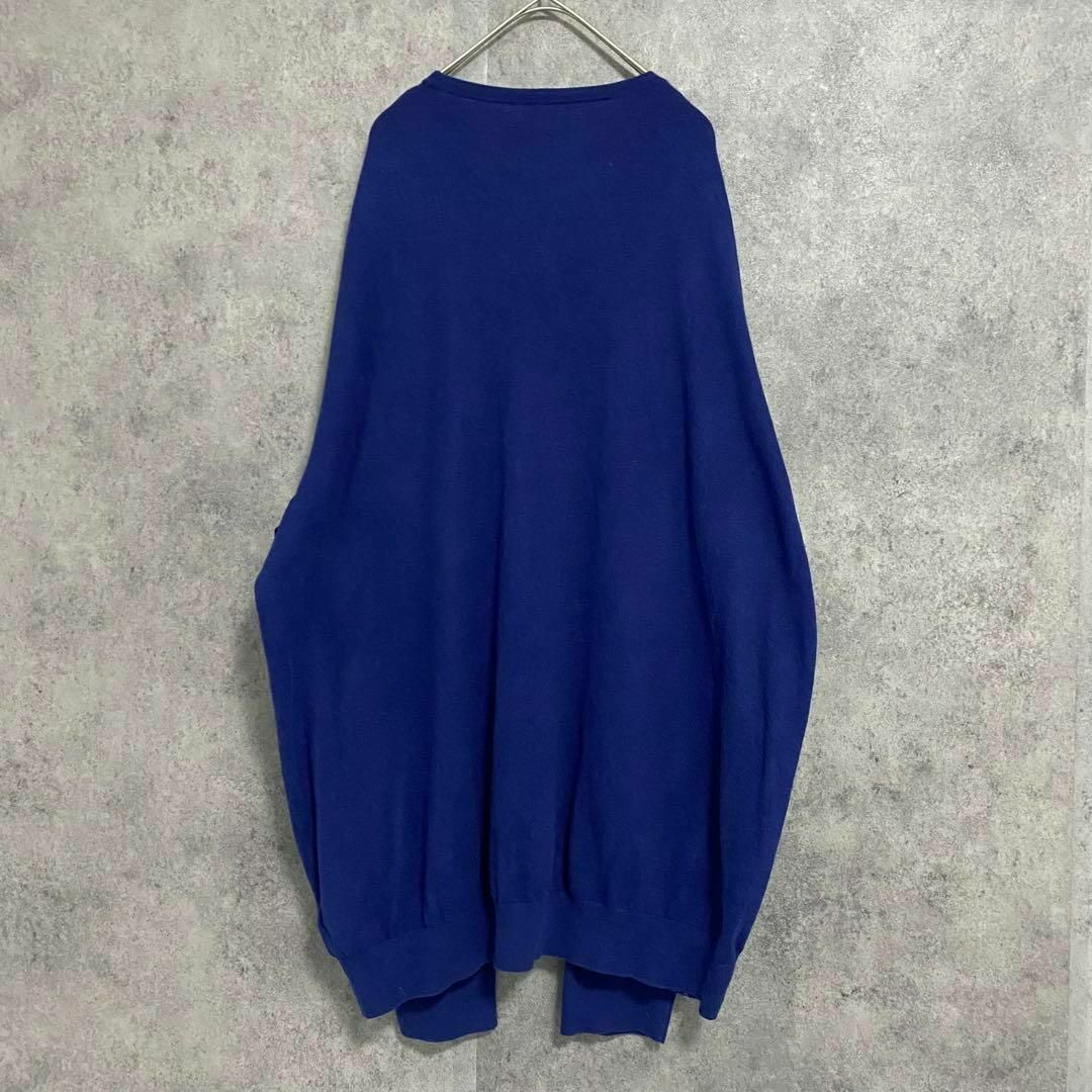 00s　ラルフローレン　ニット　カシミヤ混　メンズ3XL　　個性派