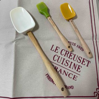 ルクルーゼ(LE CREUSET)の【未使用】LE CREUSET  ゴムベラ 調理小物3点セット(調理道具/製菓道具)