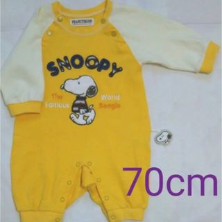 スヌーピー(SNOOPY)のスヌーピー　ロンパース　70(ロンパース)