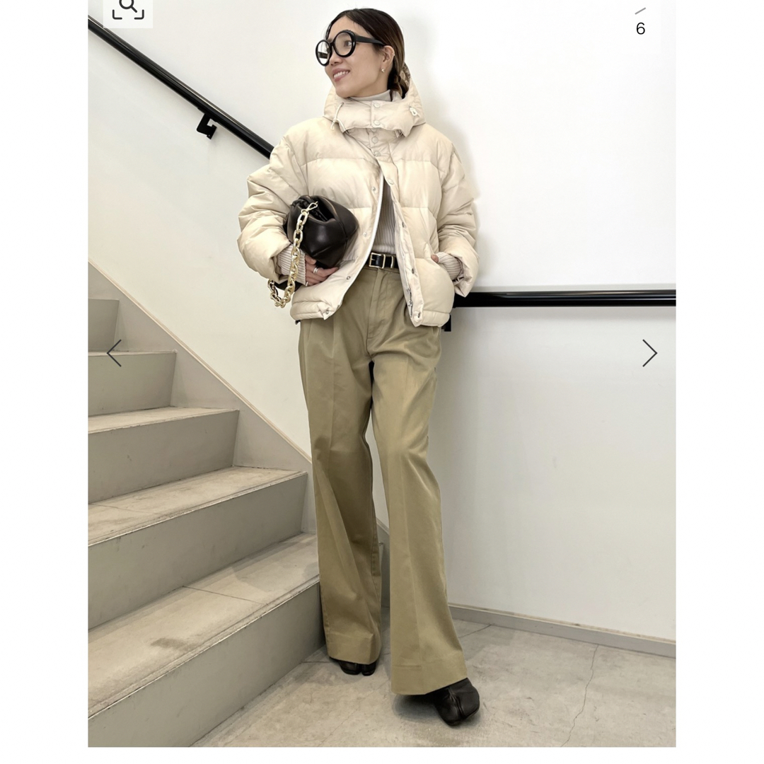 L'Appartement DEUXIEME CLASSE(アパルトモンドゥーズィエムクラス)の【Americana/アメリカーナ】Chino Tuck Wide Pants レディースのパンツ(カジュアルパンツ)の商品写真