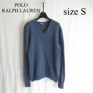 ポロラルフローレン(POLO RALPH LAUREN)のPOLO RALPH LAUREN Vネット ウール ニット セーター トップス(ニット/セーター)