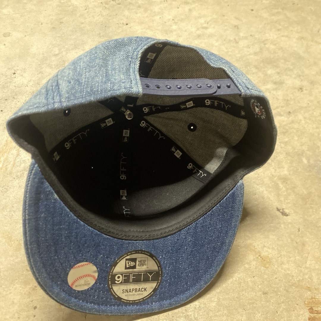 NEW ERA(ニューエラー)の9FIFTY Denim ウォッシュドデニム スノーホワイト メンズの帽子(キャップ)の商品写真