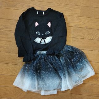 エイチアンドエム(H&M)のハロウィン　猫さん仮装(ニット)