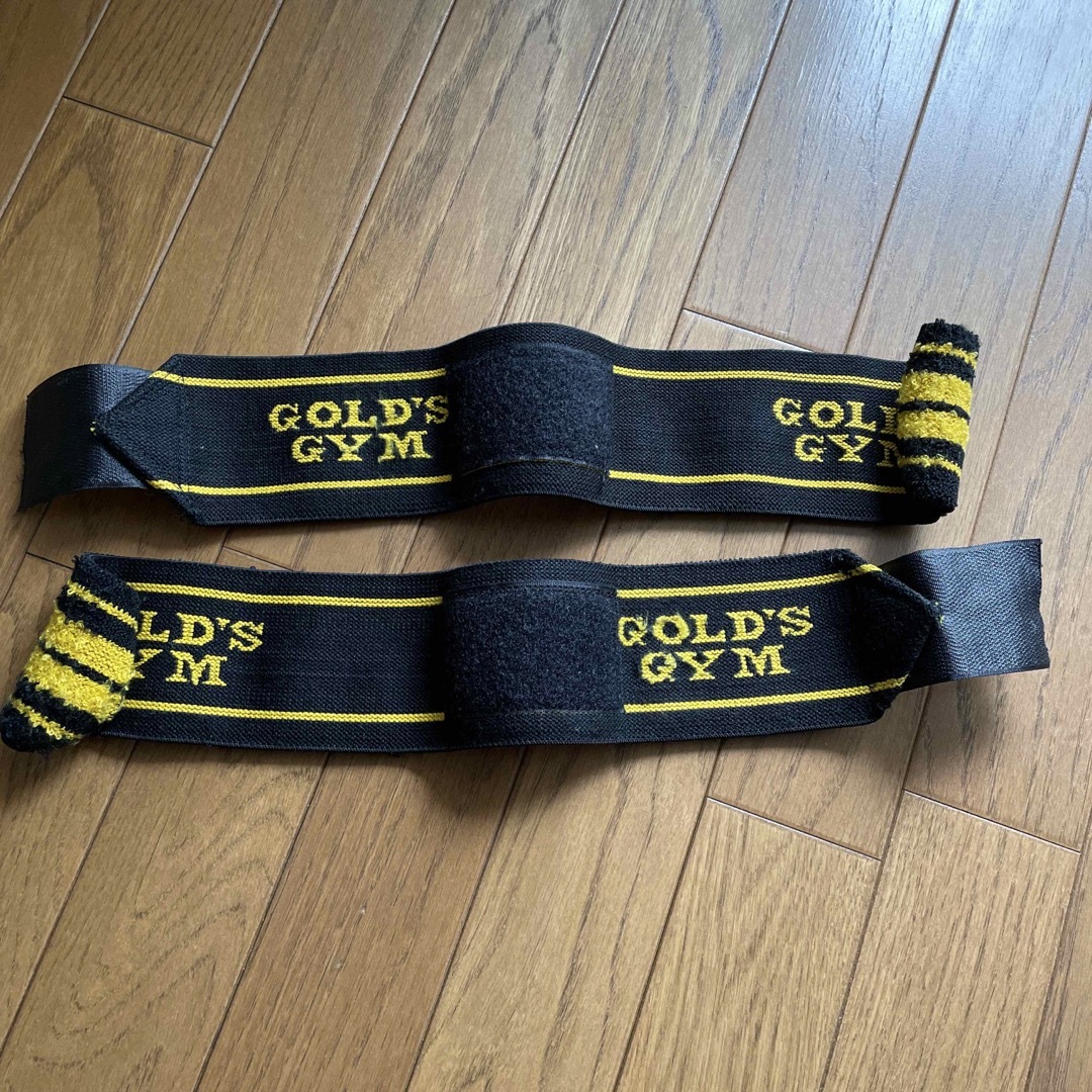 GOLD'S GYM(ゴールドジム)のゴールドジム ループ付き リストラップ スポーツ/アウトドアのトレーニング/エクササイズ(トレーニング用品)の商品写真